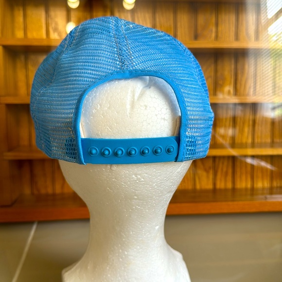 Vintage Authentic Snap-On Tools Trucker Hat Baseball Cap Baby Blue - Picture 4 of 4